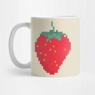 Strawberry Pixel Art Mug